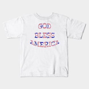 Patriotic God Bless America Kids T-Shirt